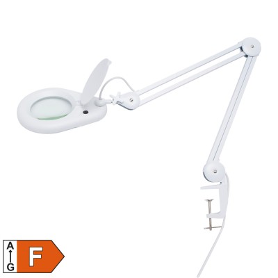 Lampa de masă cu lupa, cu LED, montabila pe masa - NKLL 05